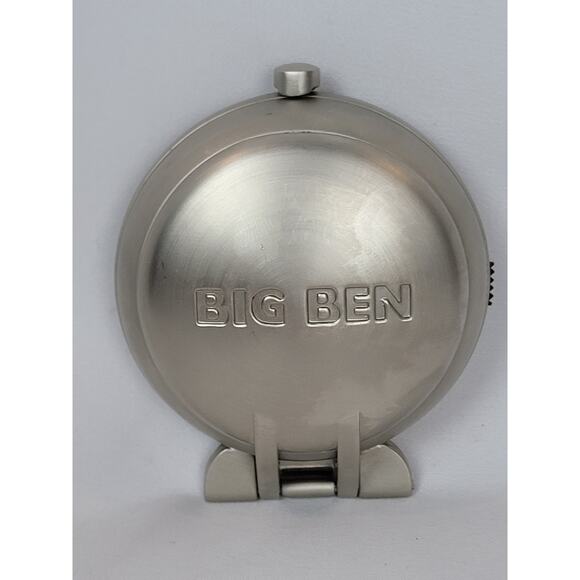 Big Ben Silver Tone Travel Alarm Clock Quartz Running - Picture 5 of 7